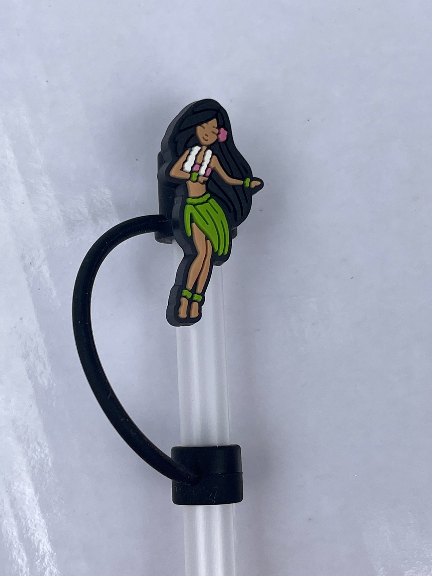 Hula Girl Straw Cover