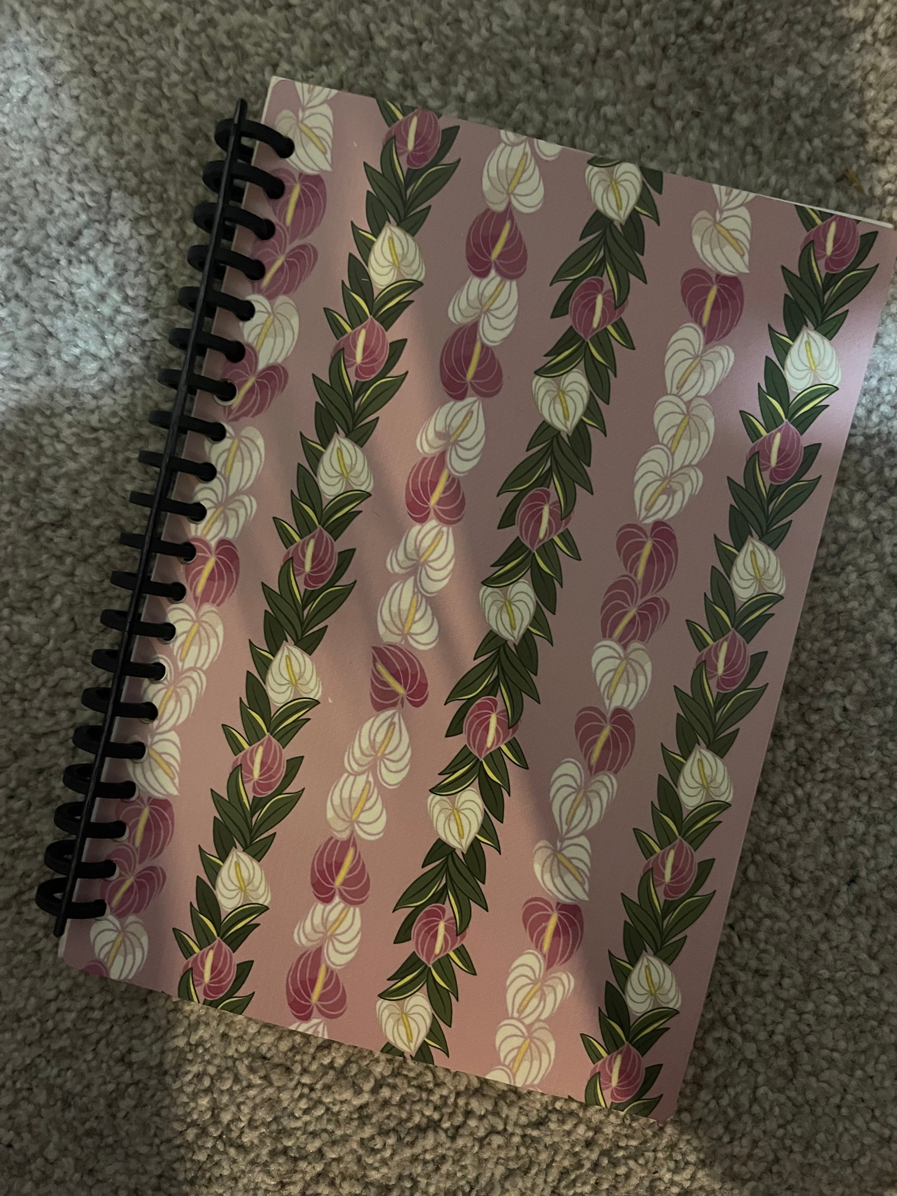 Pink Anthurium A6 Notebook