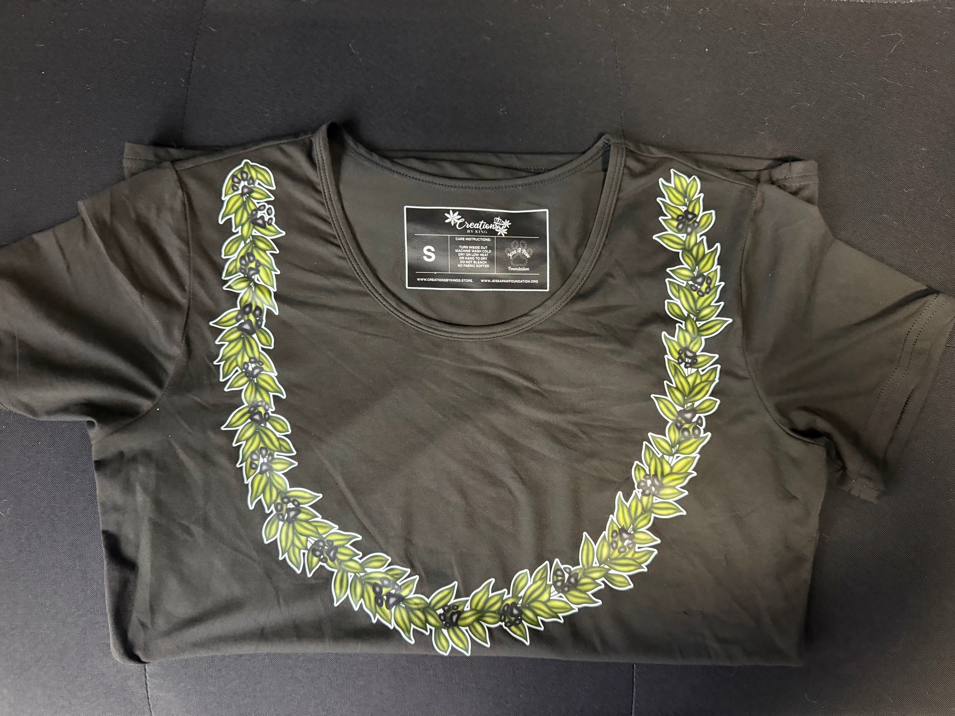 Black Maile Paw Print New Dri Fit Shirt