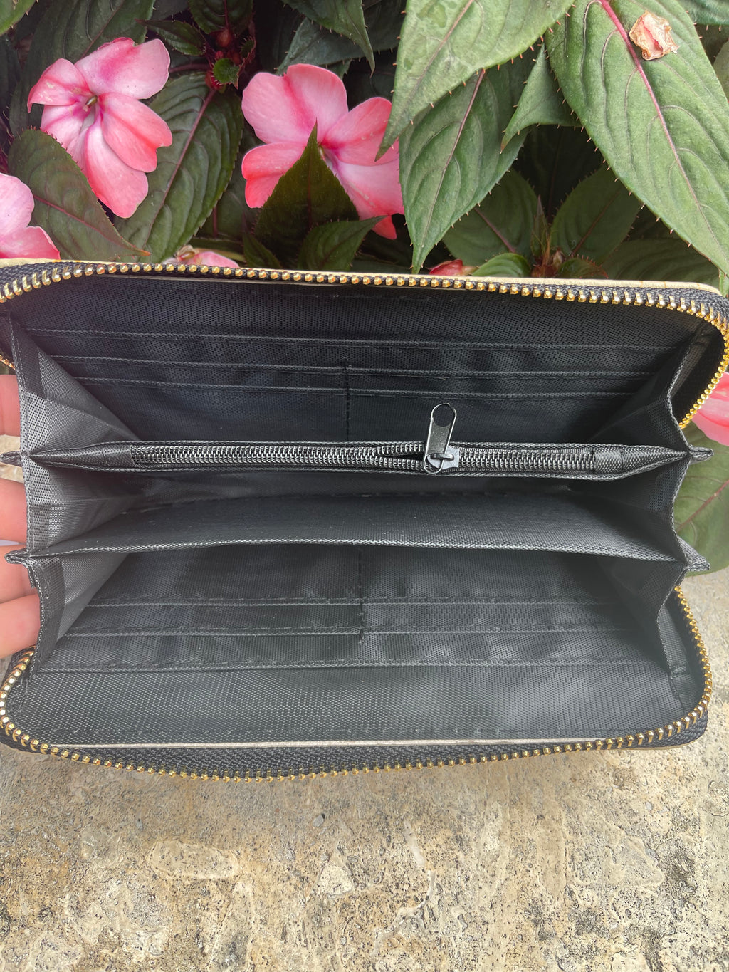 Black Tiare /Pikake Wallet