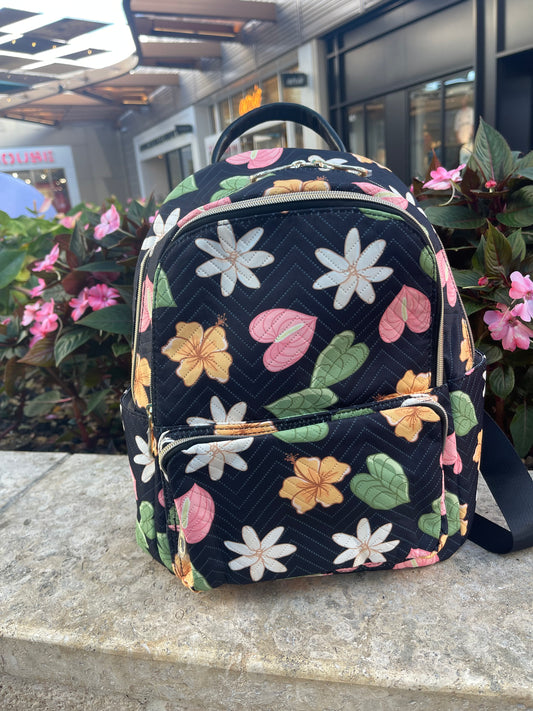 Multi Flower Large Backpack