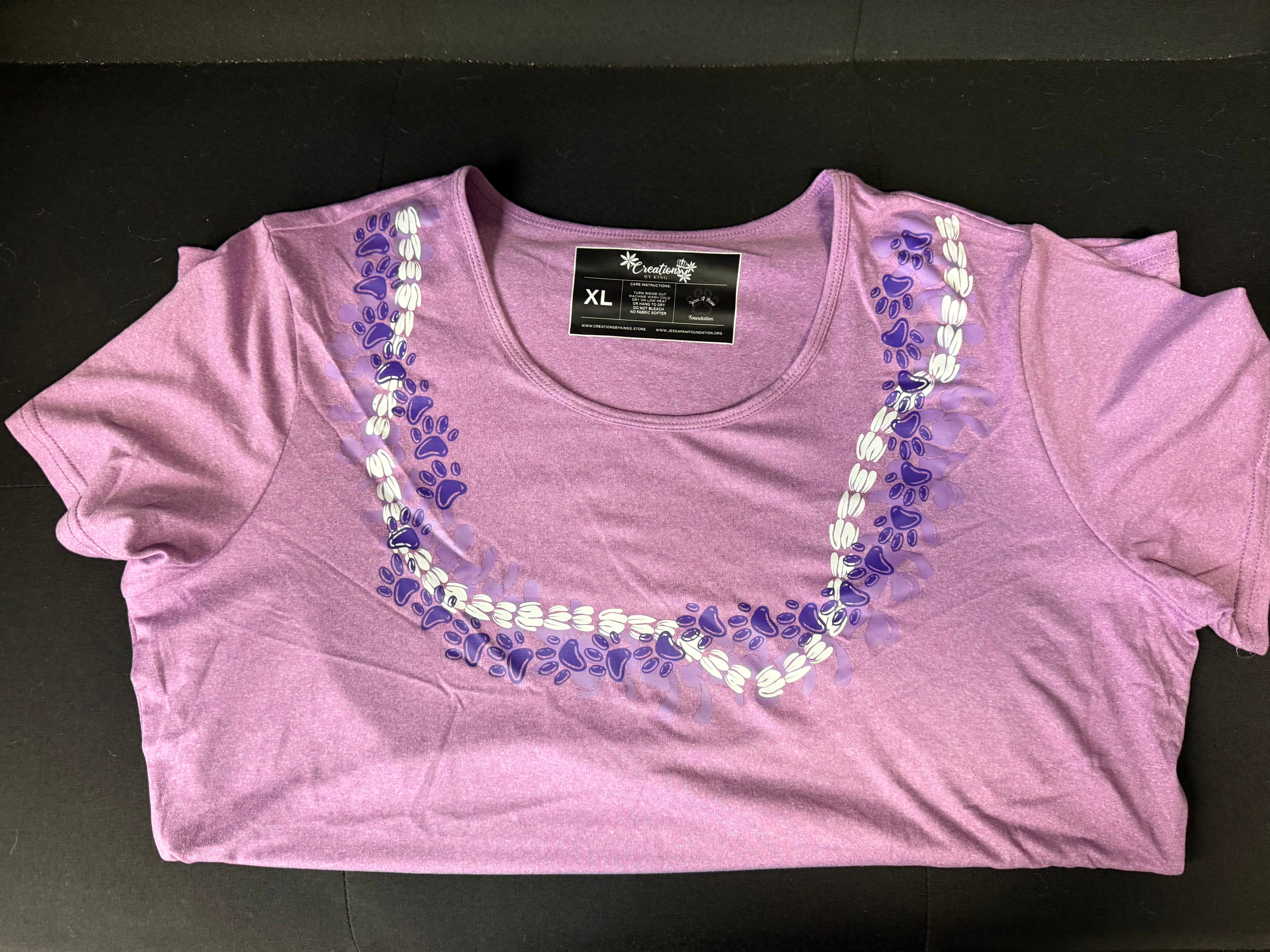 Purple Paw Lei New Dri Fit Shirt