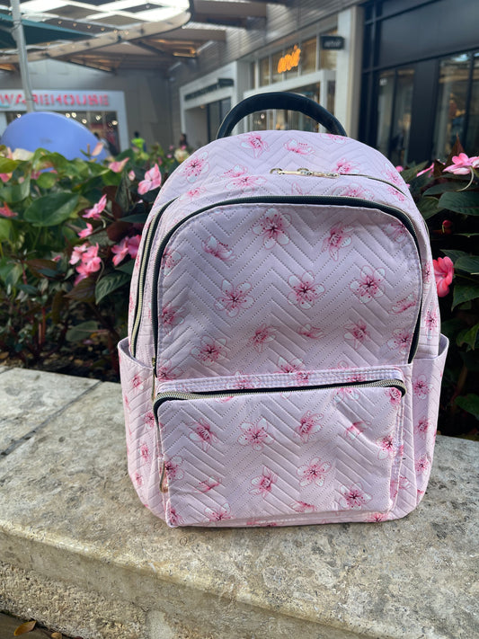 Pink Cherry Blossom Large Backpack