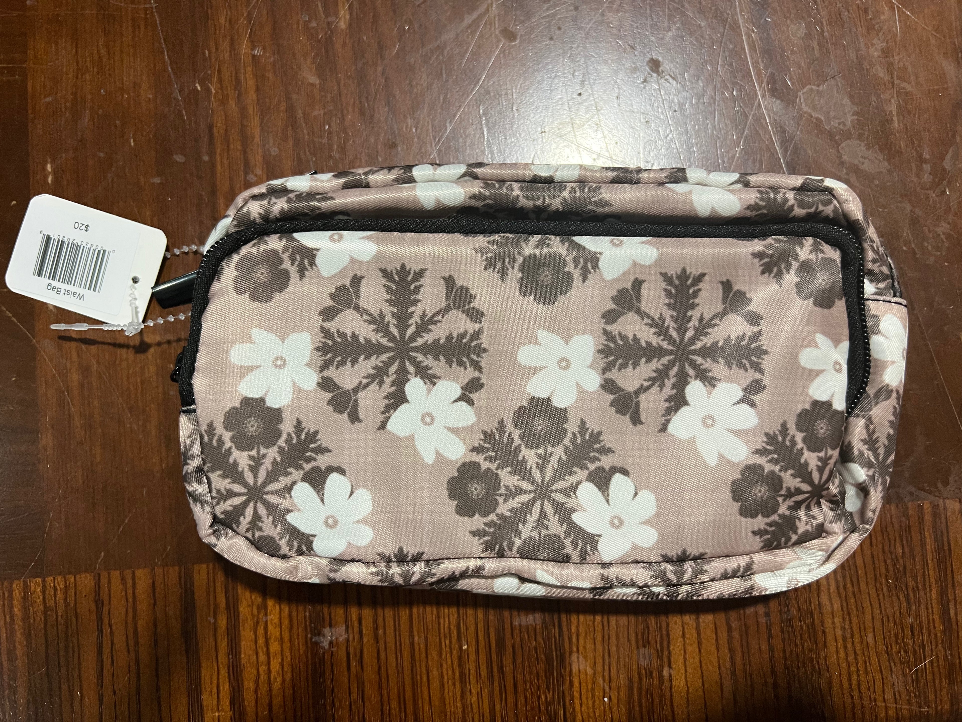 Tan Quilt Waist Bag