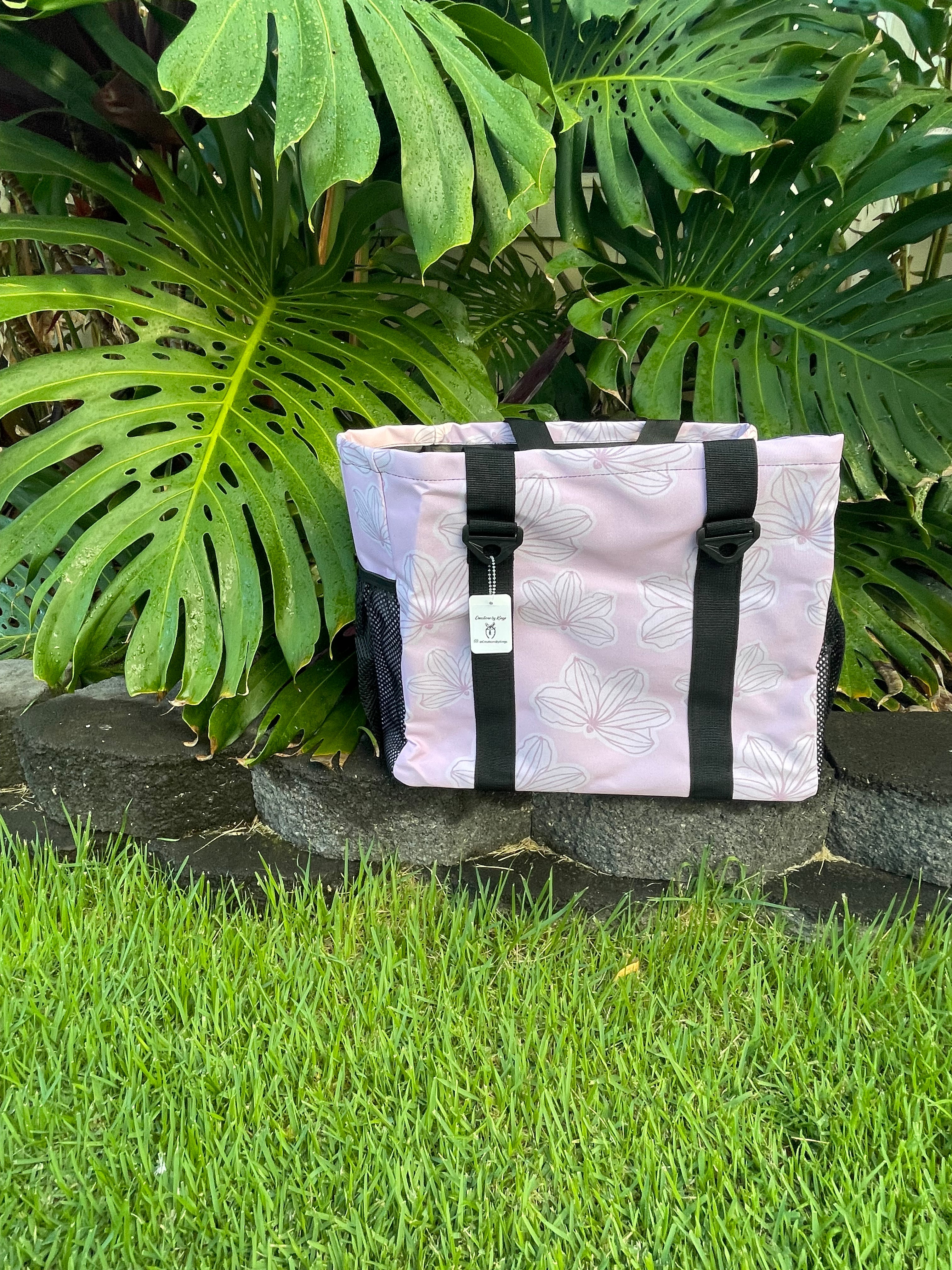 Pink Naupaka Utility Tote
