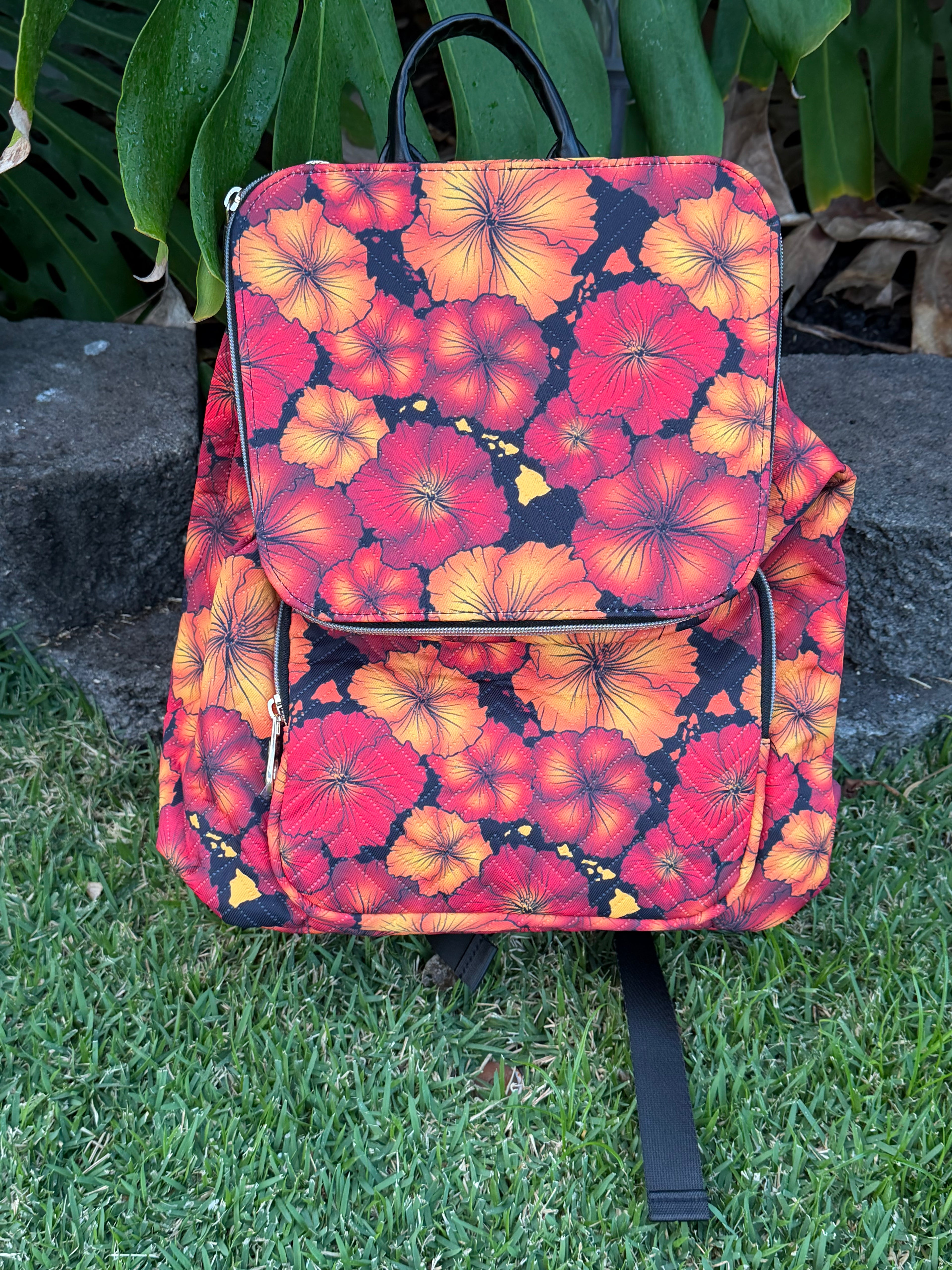 Hawai’i Red Pua New Large Backpack