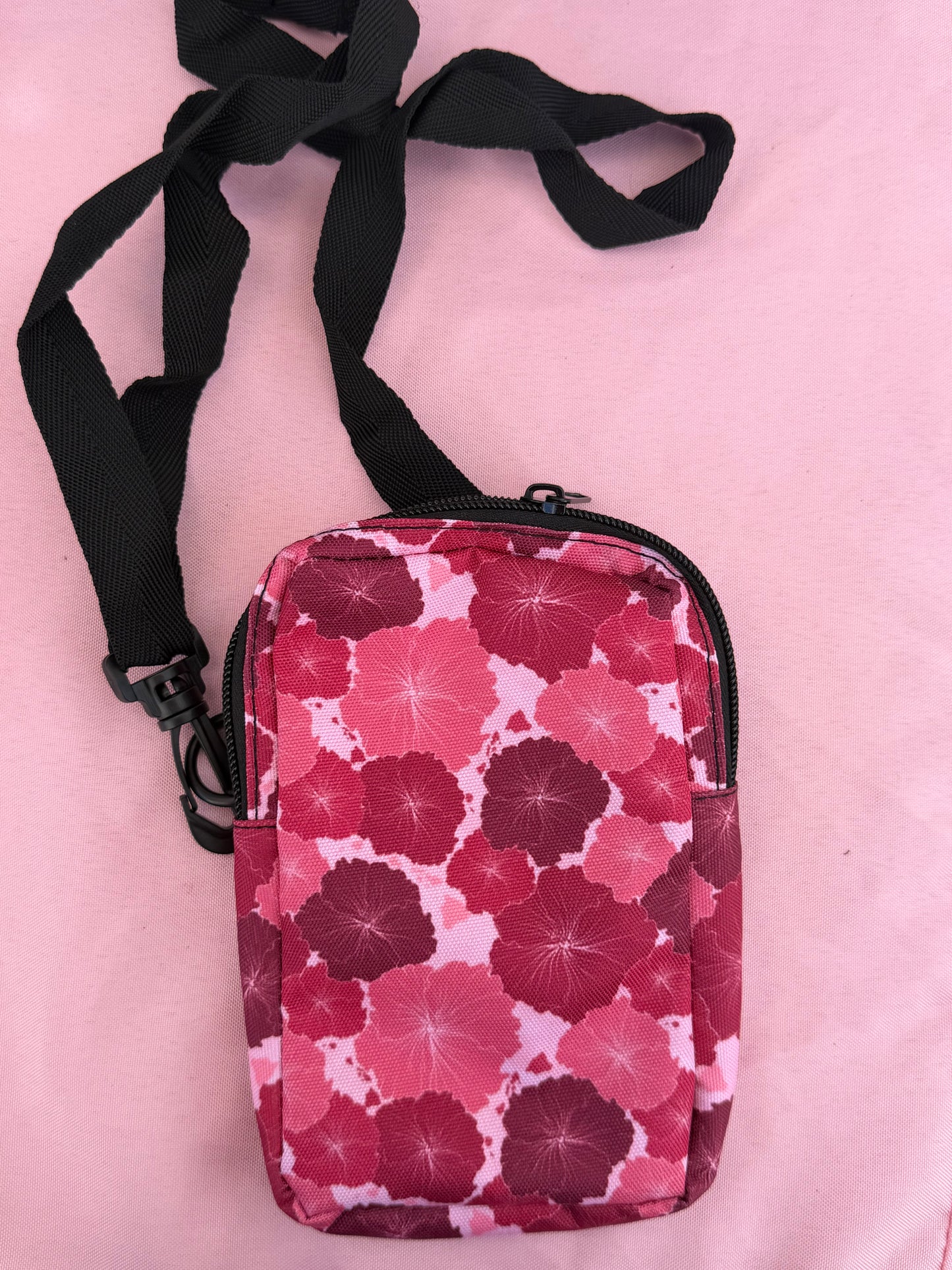 Pink Hawiian Flower Phone Bag
