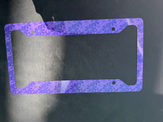 Purple Tiare License Plate