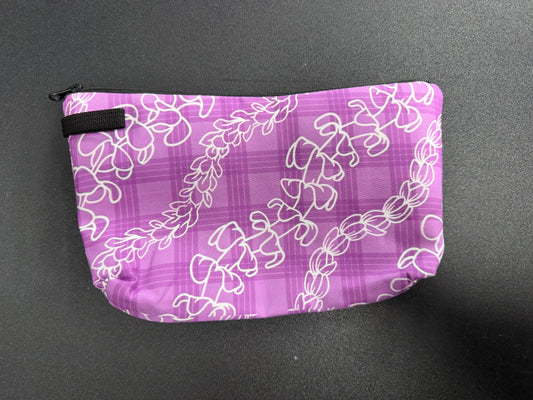 Purple Palaka Lei Pouch