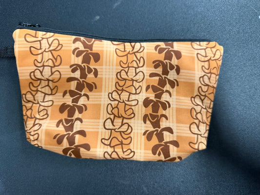 Brown  Puakenikeni Palaka  Pouch