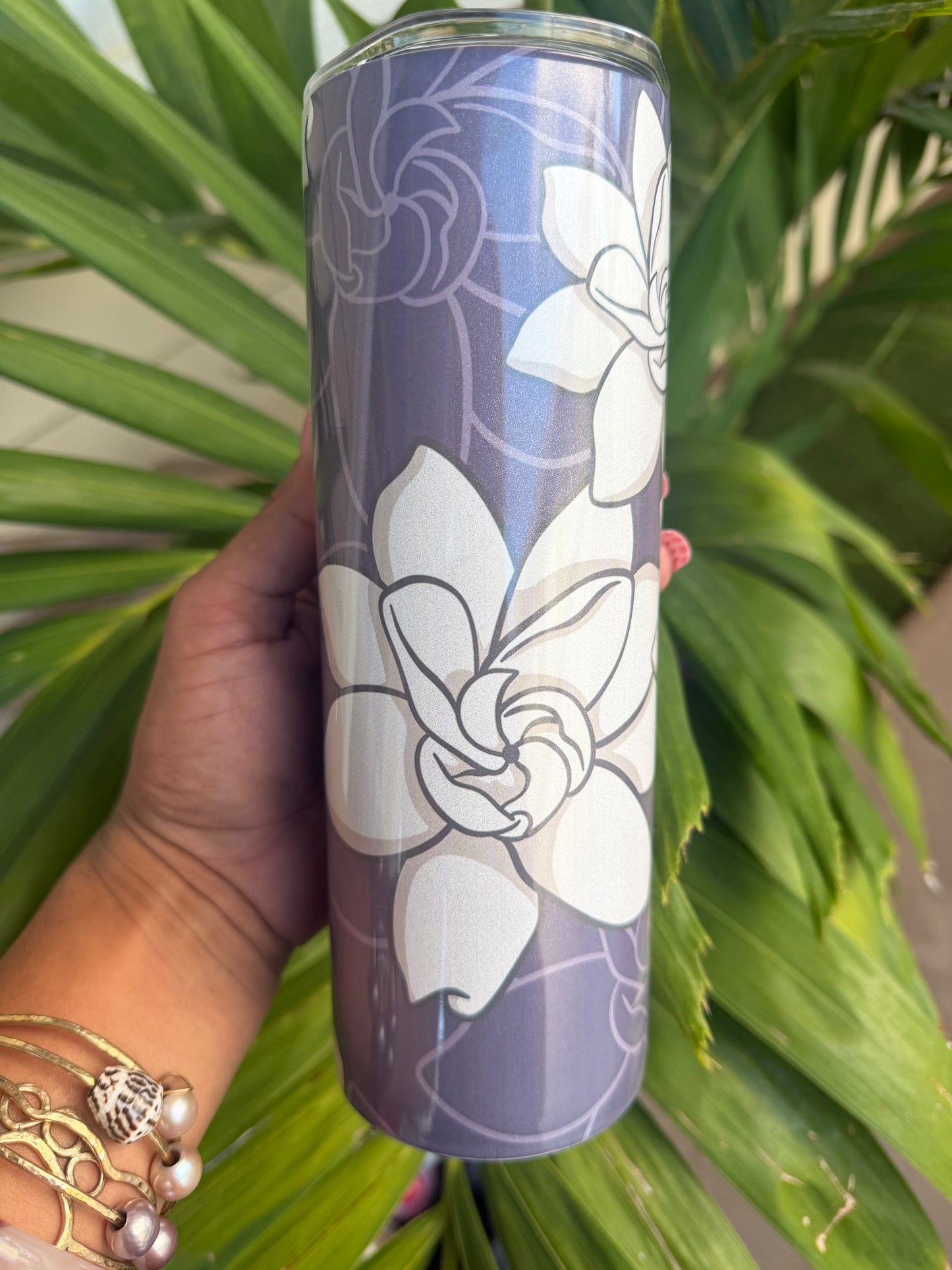 Gray Gardenia Shimmer 20oz Tumbler