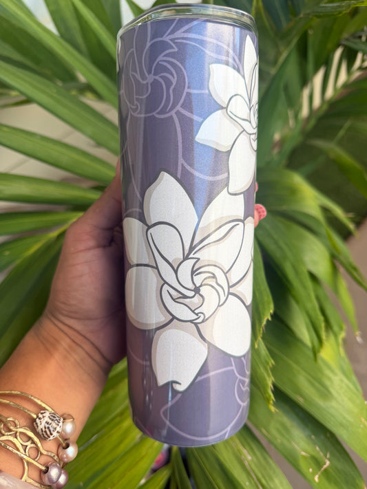 Gray Gardenia Shimmer 20oz Tumbler