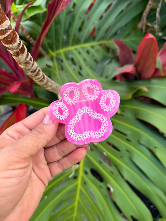 Paw Print Hair Clip
